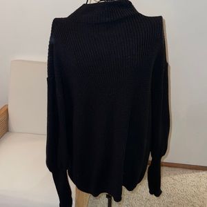 Black high neck sweater